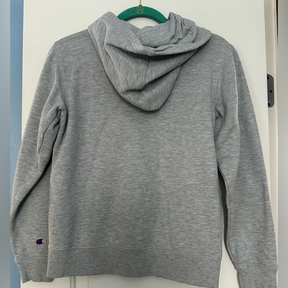 CHAMPION Boys Large Gray Mountain Athleticwear Hooded Sweatshirt with Pockets - Picture 4 of 4